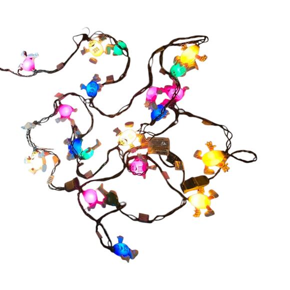 M&M Christmas Candy Happy String Lights Set, 2 Total Used Sets - Picture 2 of 3